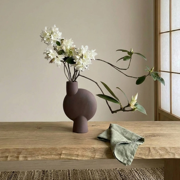 Vase SPHERE BUBL medio Chocolat 101 COPENHAGEN
