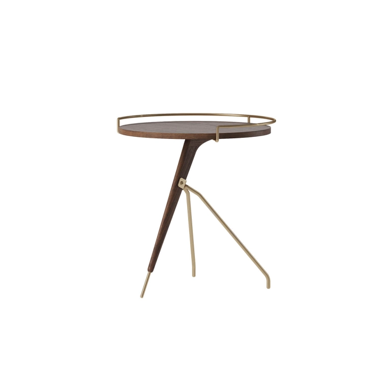 Table d'appoint guéridon UMANOFF Noyer AUDO COPENHAGEN