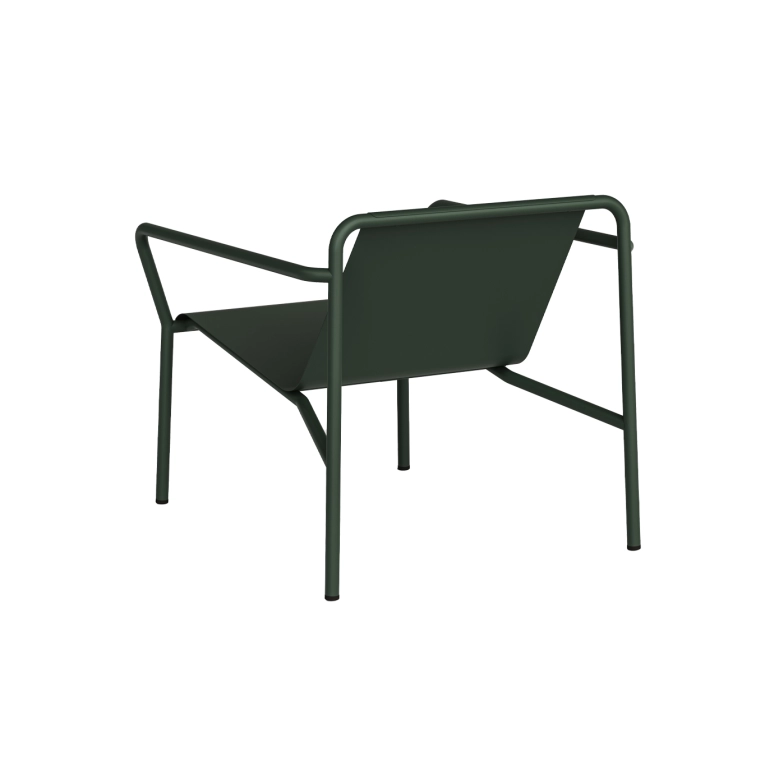 Fauteuil extérieur PANORAMA Vert Forêt avec accoudoirs TIPTOE