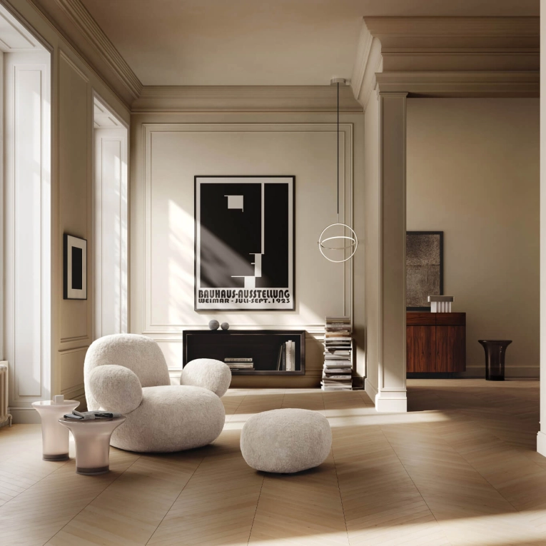 Pouf TOE Peau de mouton 101 COPENHAGEN