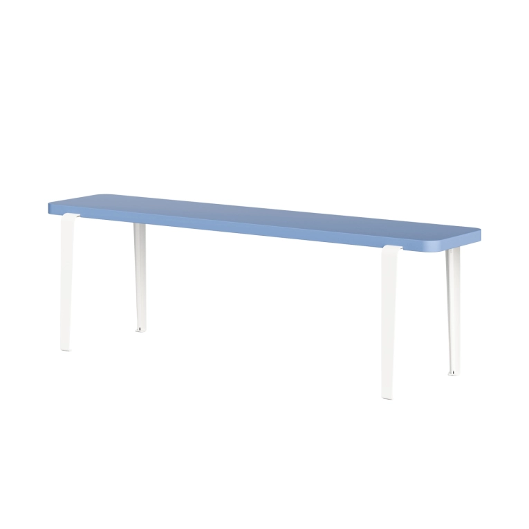 Banc LOU Bleu Roche/Blanc Crème L 140 TIPTOE