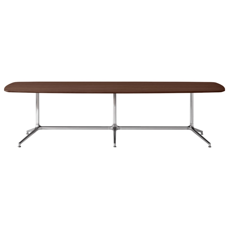 Table entreprise SWIVEL TABLE 438 Large Chêne foncé VIPP