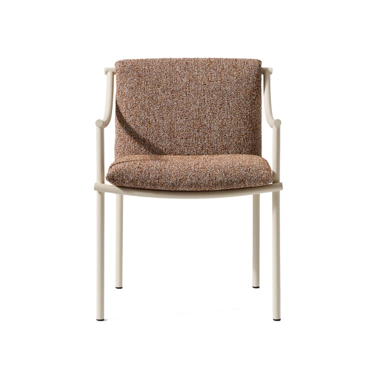 Chaise extérieure VIDALENTA Blanc Panna/ Lerici Terracotta CASSINA