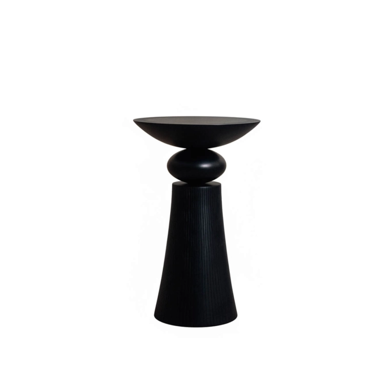 Table d'appoint guéridon TEMPO Érable Noir ZANAT