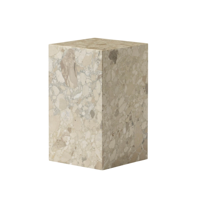 Table d'appoint guéridon PLINTH TALL Kunis Breccia AUDO COPENHAGEN
