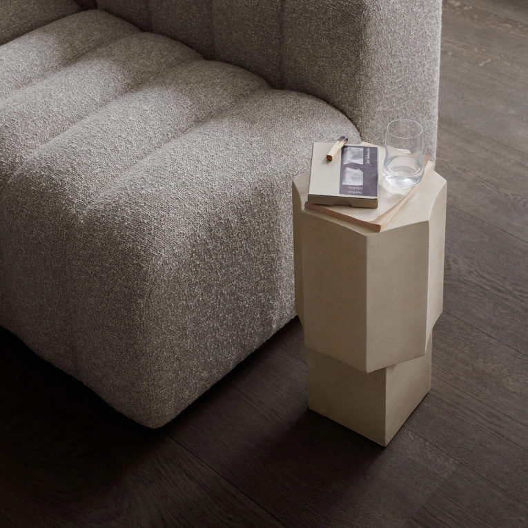 Table d'appoint guéridon QUARTZ CHAI NORR11