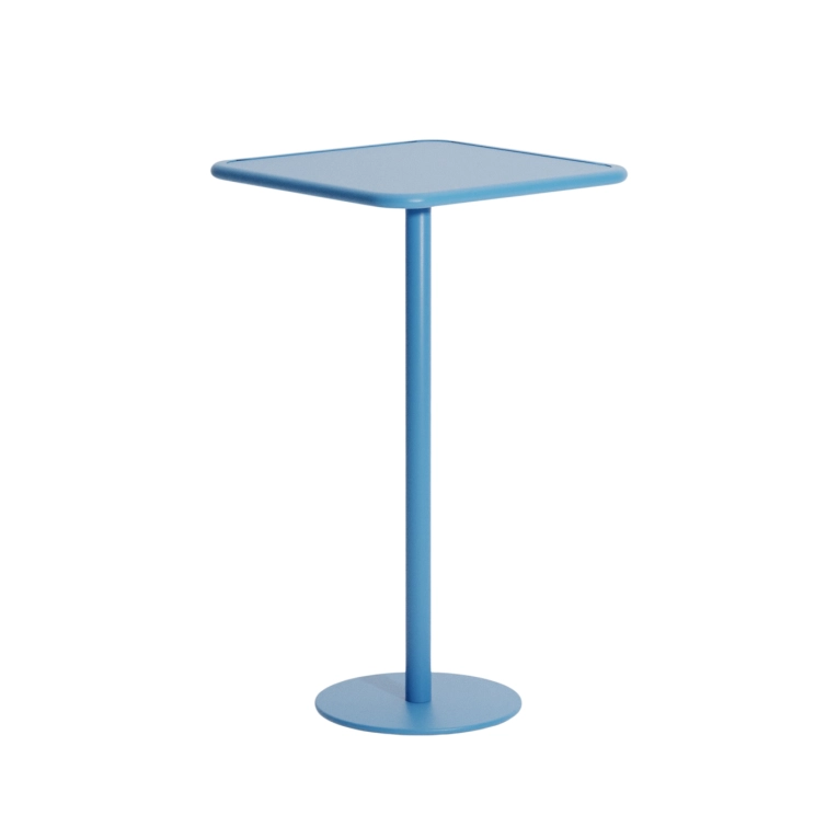 Table extérieure Mange-debout WEEK-END carré Bleu Ciel PETITE FRITURE
