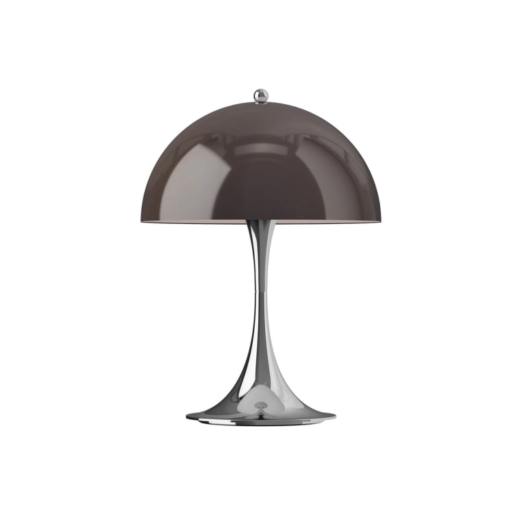 Lampe sans fil PANTHELLA 250 PORTABLE V3 Marron opale/ chrome LOUIS POULSEN