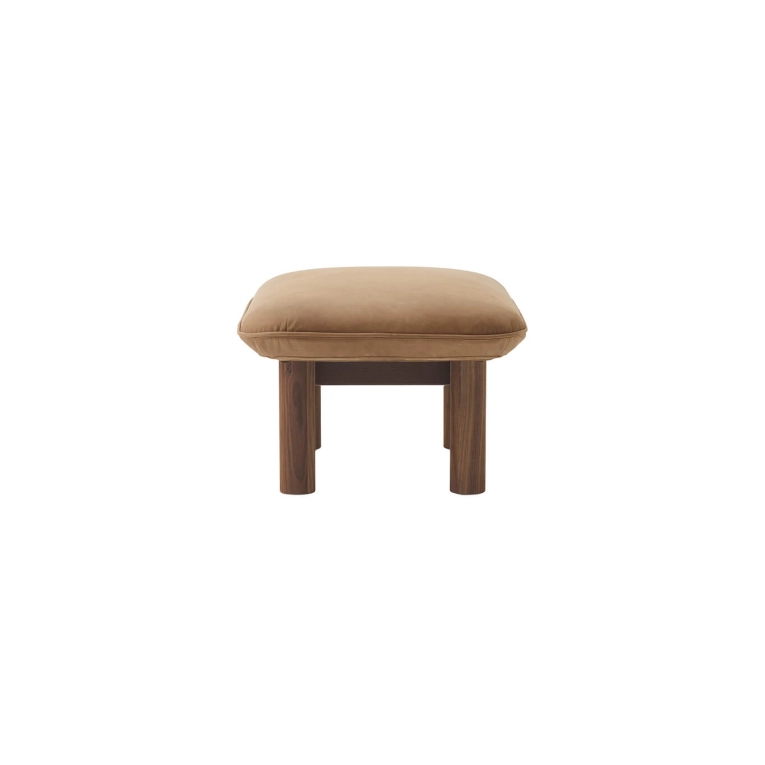 Pouf BRASILIA Noyer/ Dunes Camel 21004 AUDO COPENHAGEN