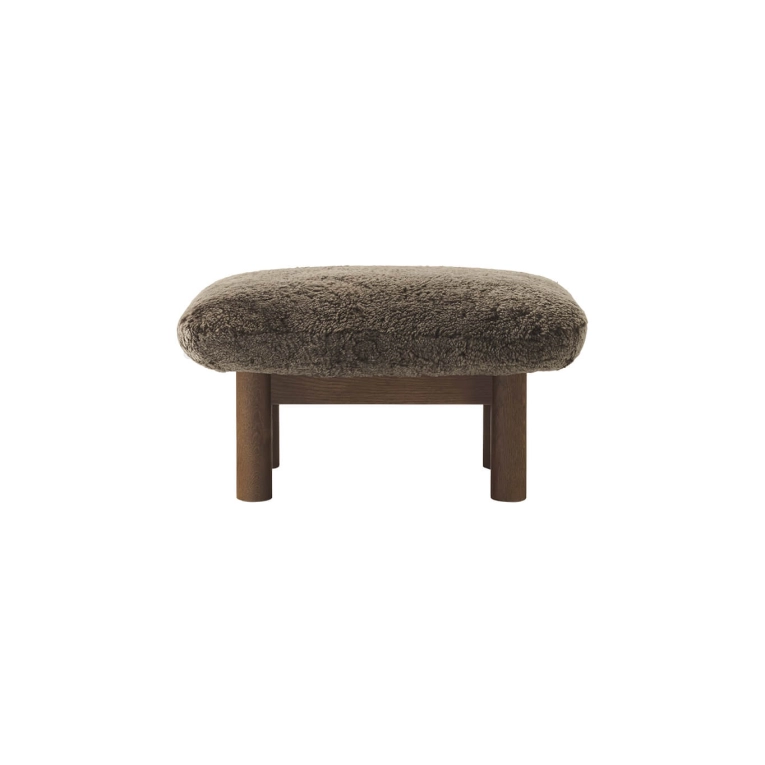 Pouf BRASILIA Chêne Foncé/ Sheepskin Root AUDO COPENHAGEN
