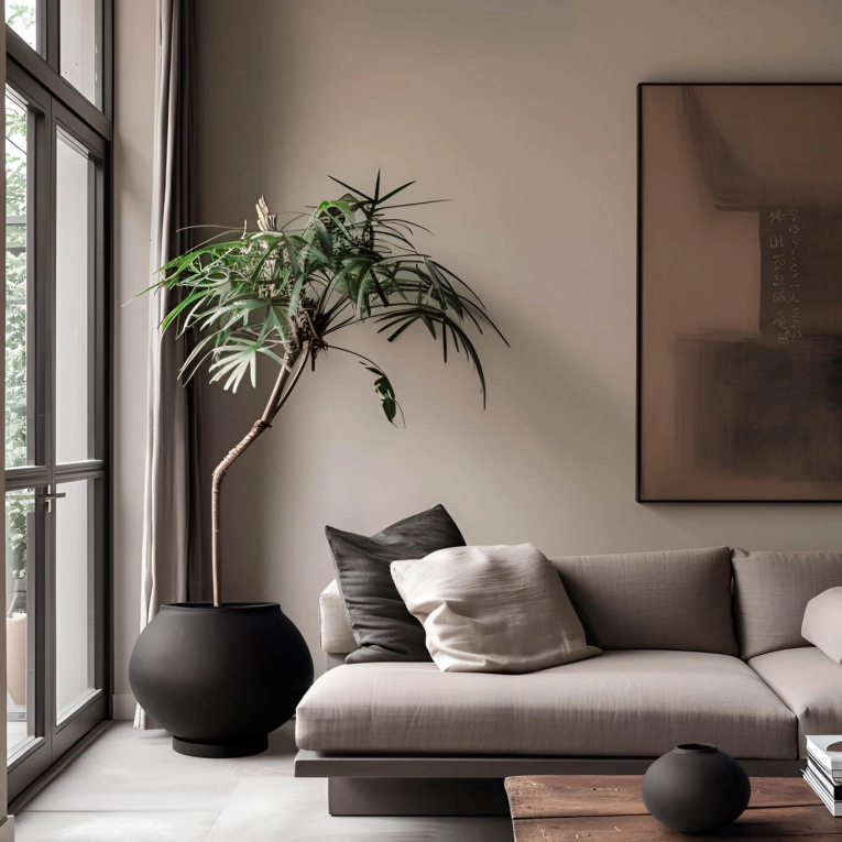 Pot et jardinière SUNAO FAT HEXA Noir 101 COPENHAGEN