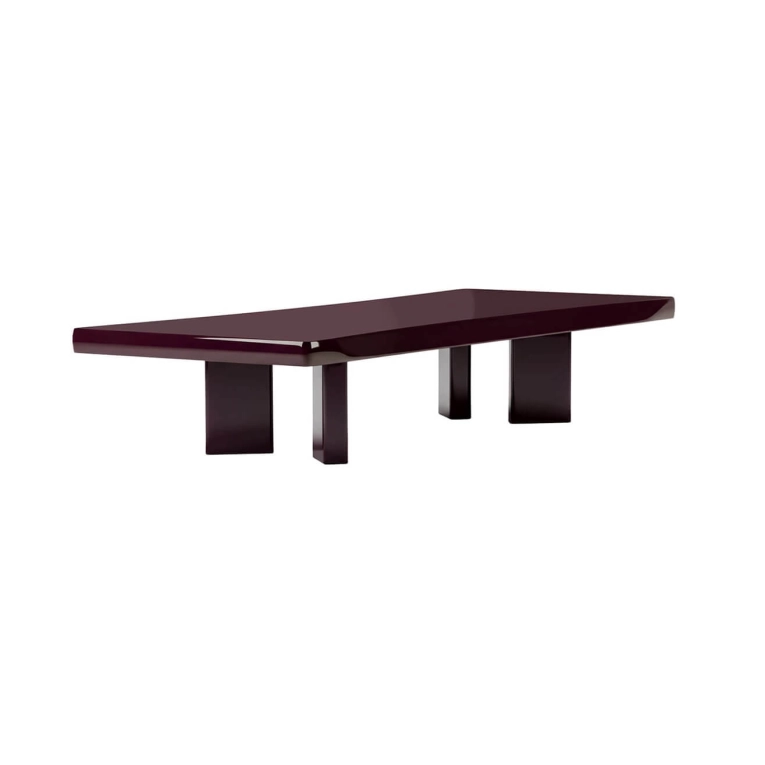 Table basse PLANA Laqué Brillant Aubergine Foncé CASSINA