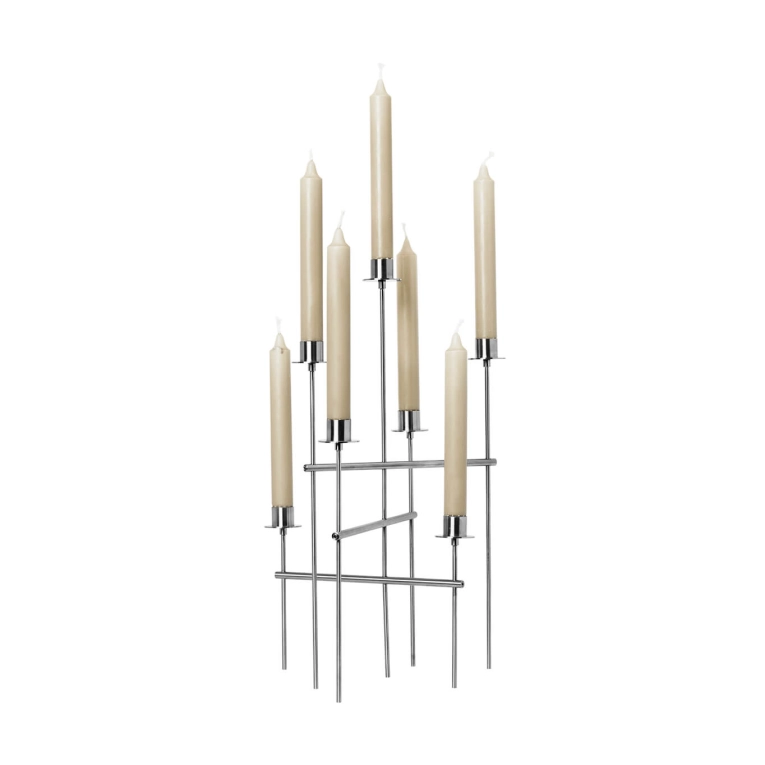 Photophore, bougeoir et bougie ELYSIA Chrome FERM LIVING