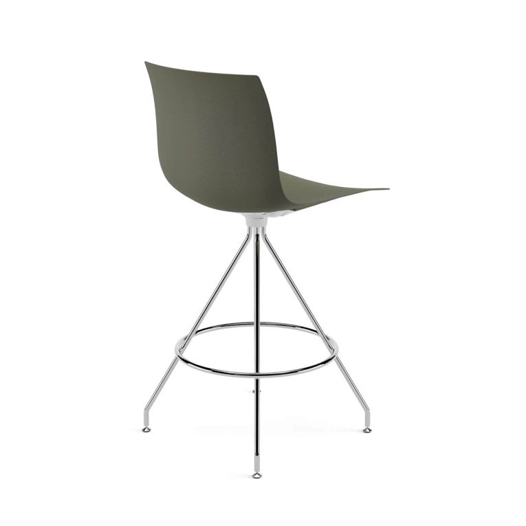 Stool CATIFA RE 46, H 65 Green, Chrome Base ARPER