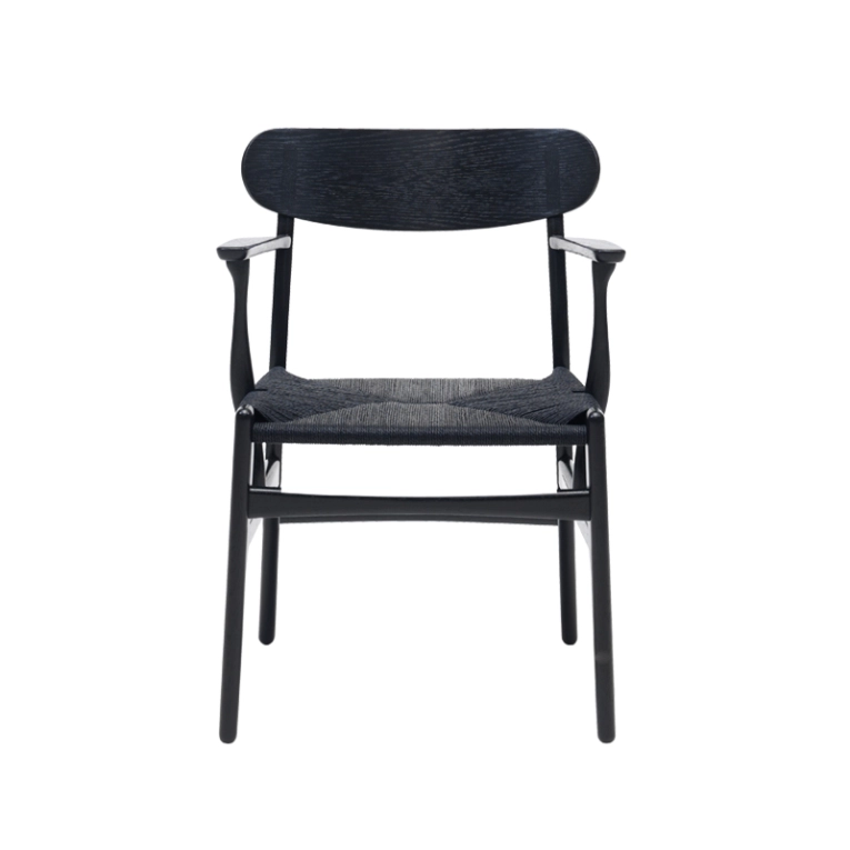 Chaise CH26 Chêne noir/ corde noire CARL HANSEN