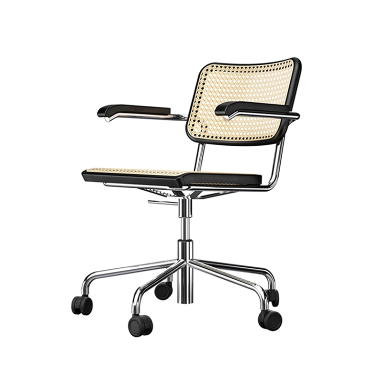 Fauteuil de bureau S 64 ATELIER VDR Noir THONET