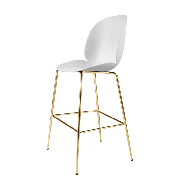 Tabouret haut BEETLE BAR H73 Blanc albâtre GUBI