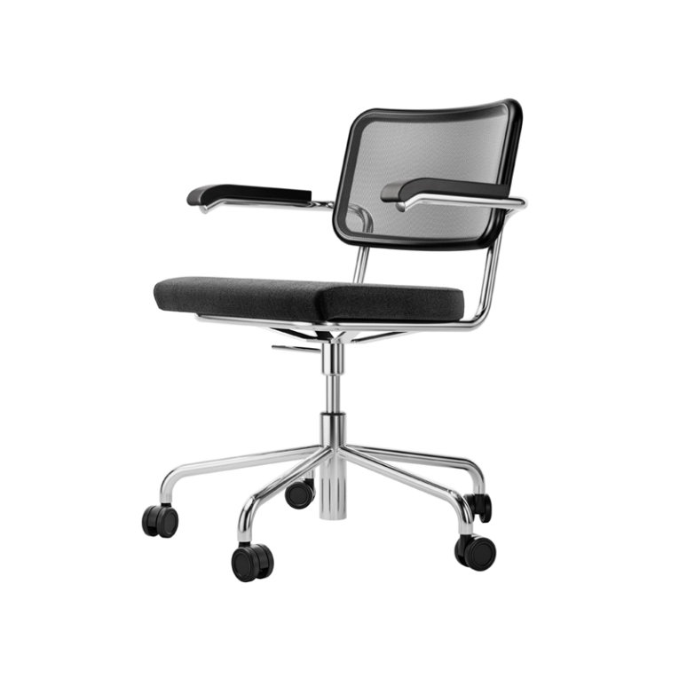 Fauteuil de bureau S 64 ATELIER SPVNDR Noir/ Step 60999 THONET