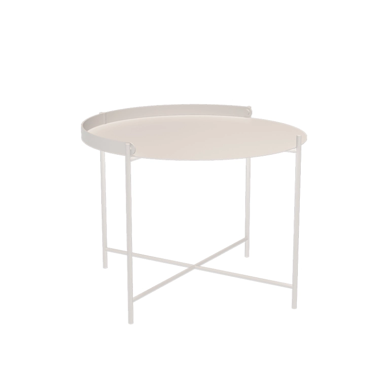 Table basse extérieur Table basse EDGE Ø 62 Blanc HOUE
