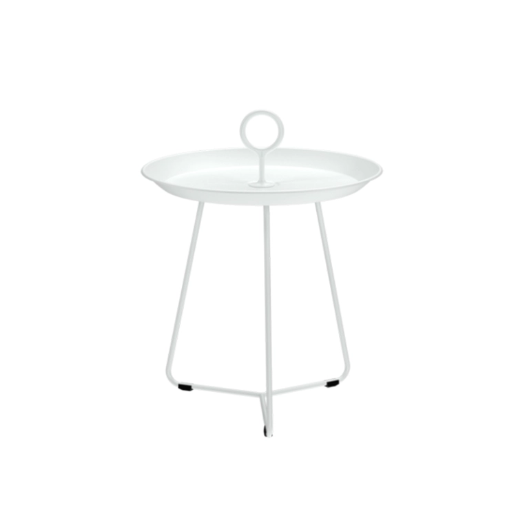 Table basse extérieur Table basse EYELET Ø 45 Blanc HOUE