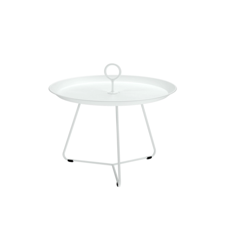 Table basse extérieur Table basse EYELET Ø 57,5 Blanc HOUE