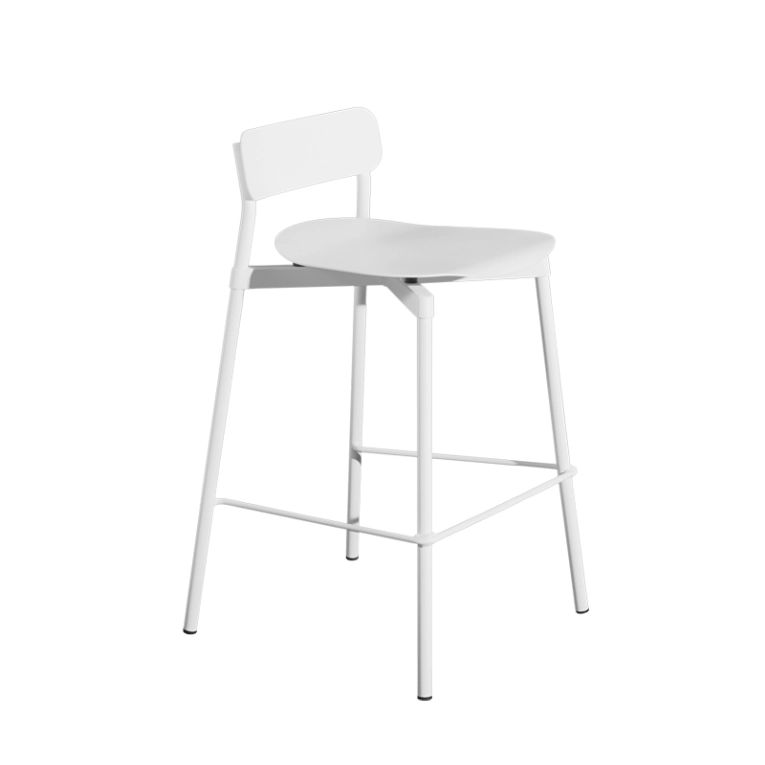 Tabouret haut FROMME H75 Blanc PETITE FRITURE