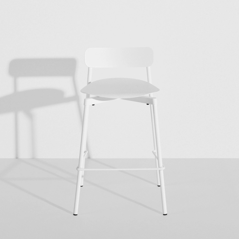 Tabouret haut FROMME H75 Blanc PETITE FRITURE