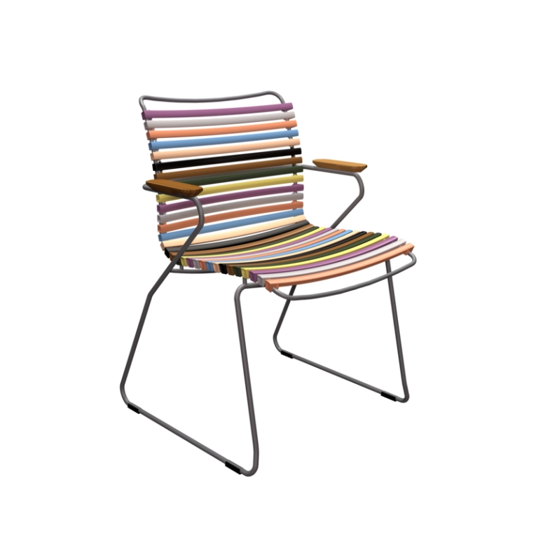 Chaise extérieur Chaise CLICK avec accoudoirs Multicolore 1 HOUE