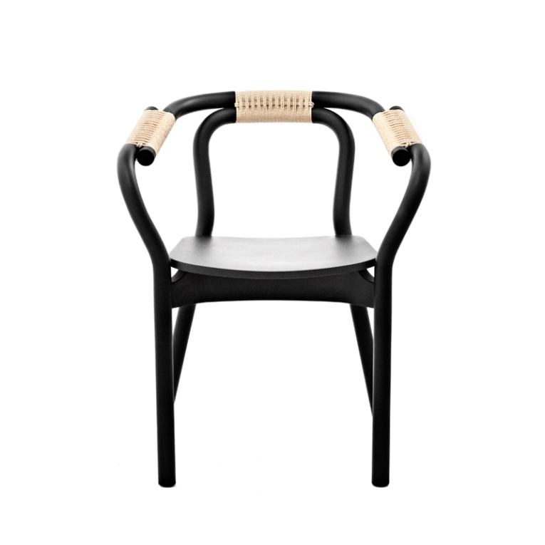 Chaise KNOT CHAIR Noir/naturel Normann Copenhagen