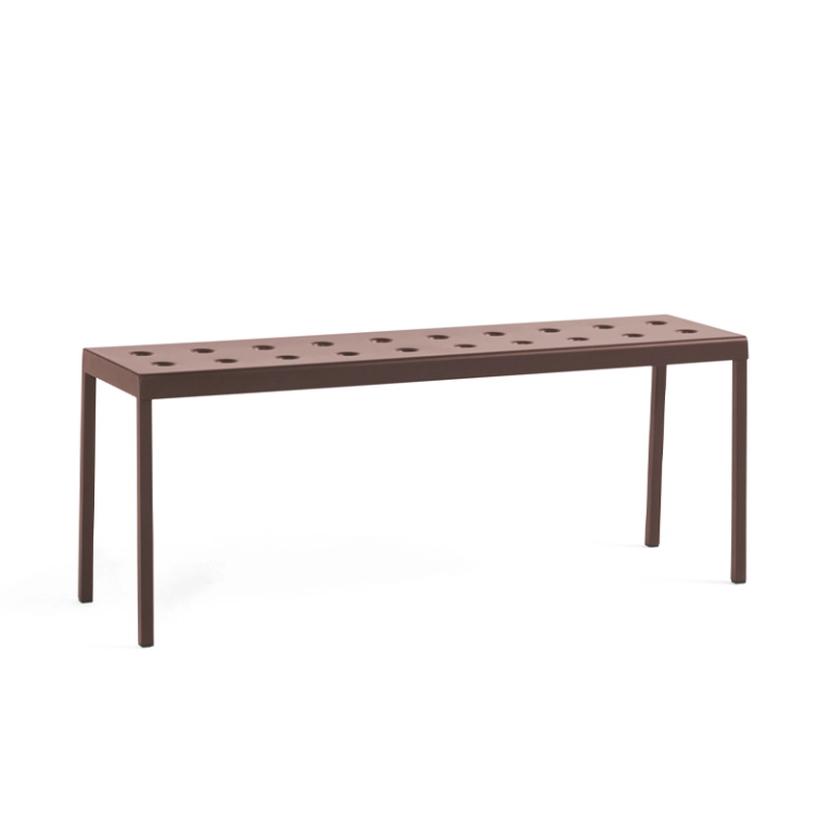 Banc extérieur Banc BALCONY L 119 Rouge fer HAY