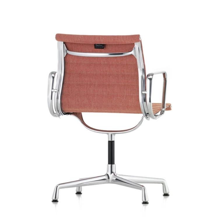 Chaise ALUMINIUM CHAIR EA 104 Pivotant Rouge coquelicot/ ivoire VITRA