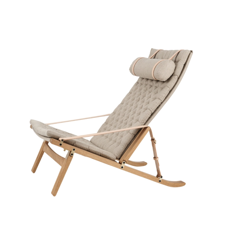 Fauteuil PLICO FK10 Chêne huilé/ toile naturelle CARL HANSEN