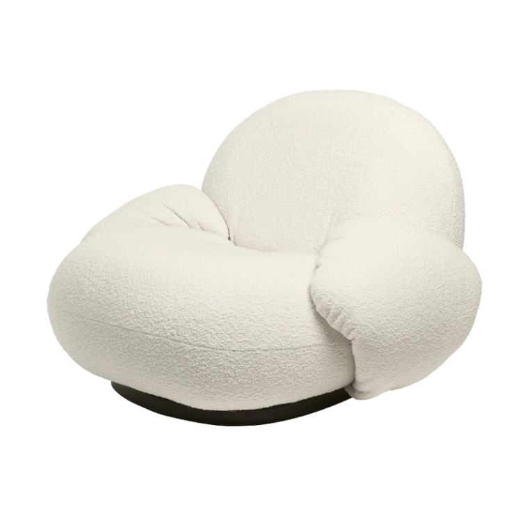 Fauteuil PACHA base pivotante avec accoudoirs Karakorum 001 GUBI