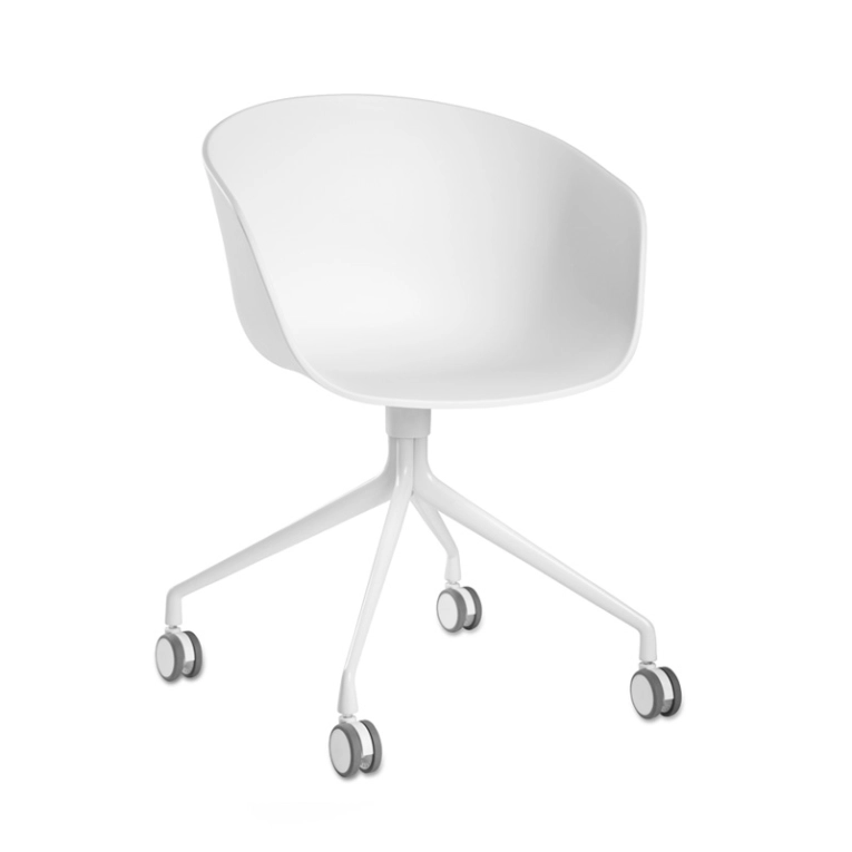 Fauteuil de bureau ABOUT A CHAIR AAC 24 Blanc HAY