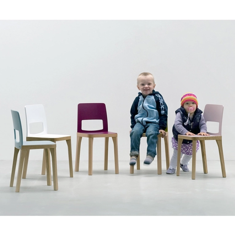 Siège enfant Chaise enfant ST6N-2 JUNIOR Bleu ciel HUSSL