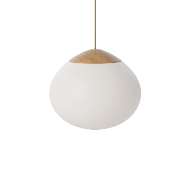 Suspension ACORN Ø 32 Blanc opalin BOLIA