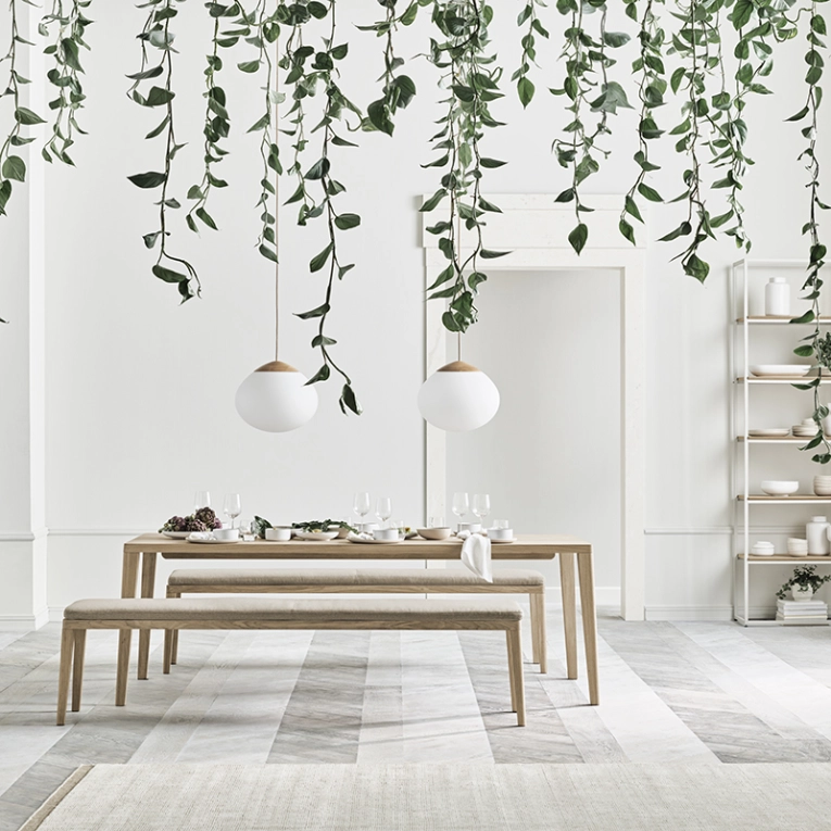 Suspension ACORN Ø 41 Blanc opalin BOLIA