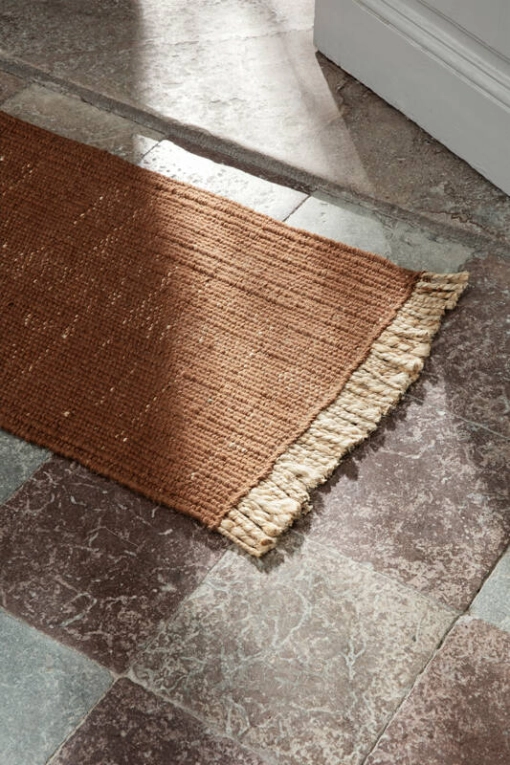 Tapis Tapis BLOCK MAT Brique foncé FERM LIVING