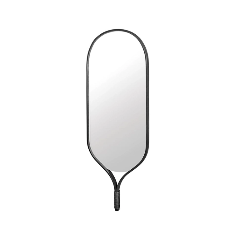 Miroir Miroir RACQUET H 140 Chêne teinté noir BOLIA