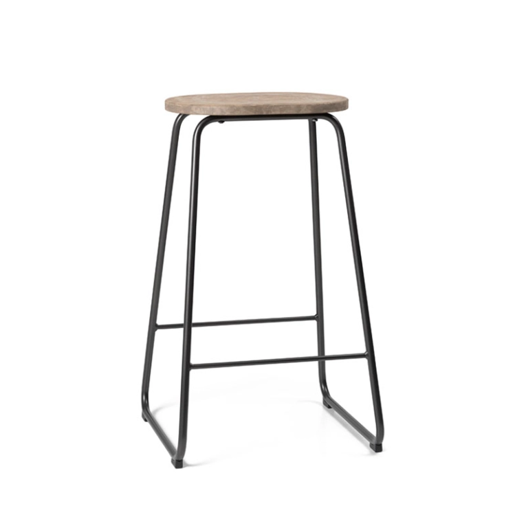 Tabouret haut EARTH Coffee waste Light MATER