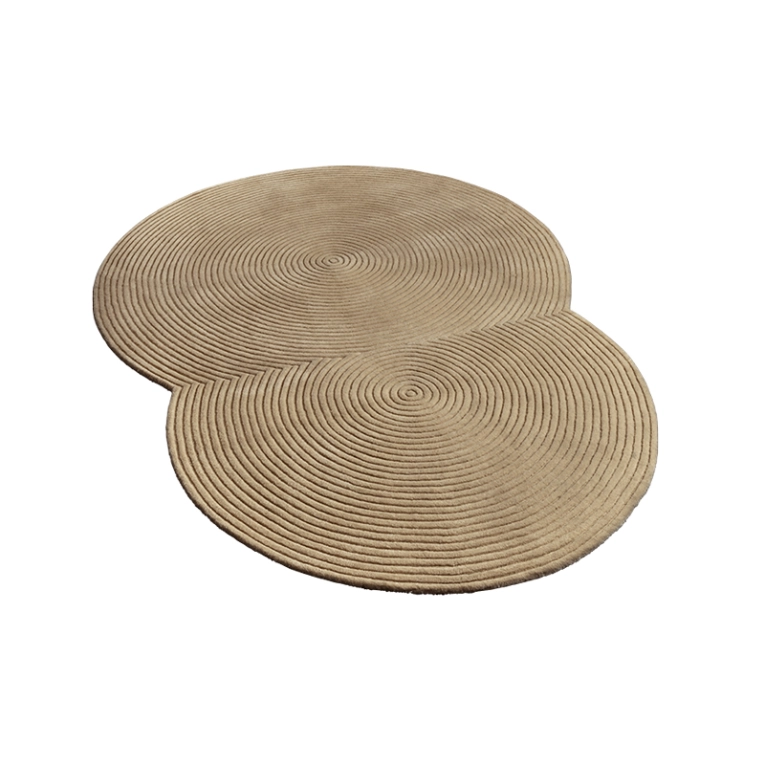 Tapis Tapis ZEN ROUNDED 175x240 Beige foncé BOLIA