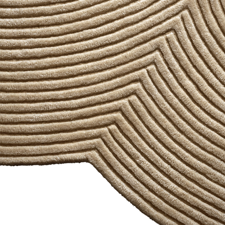 Tapis Tapis ZEN ROUNDED 175x240 Beige foncé BOLIA
