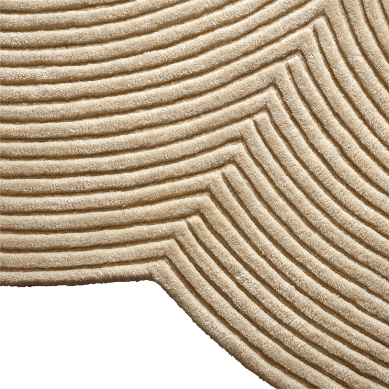 Tapis Tapis ZEN ROUNDED 175x240 Beige BOLIA