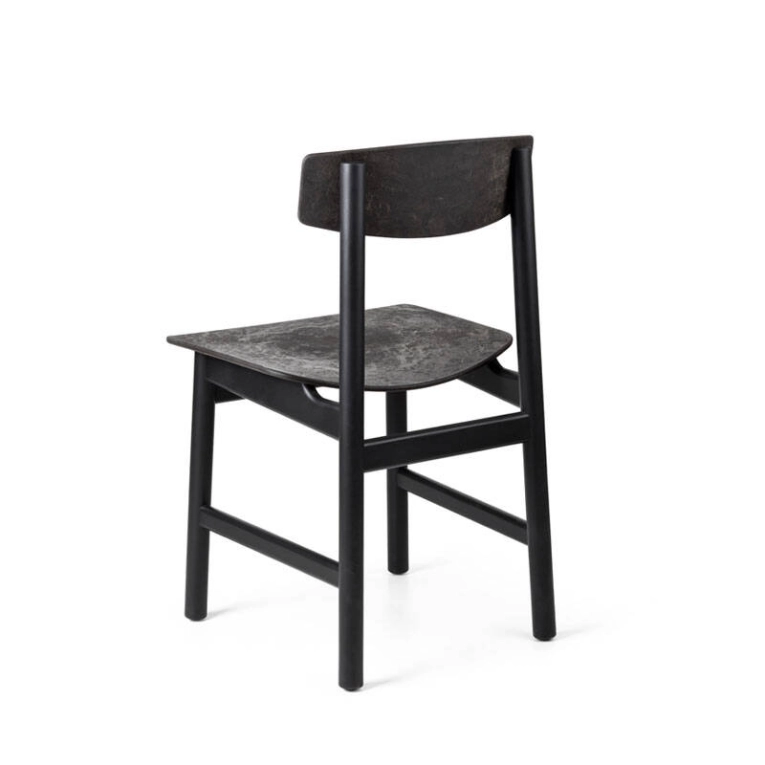 Chaise CONSCIOUS BM3162 Hêtre noir/ Coffee waste Black MATER