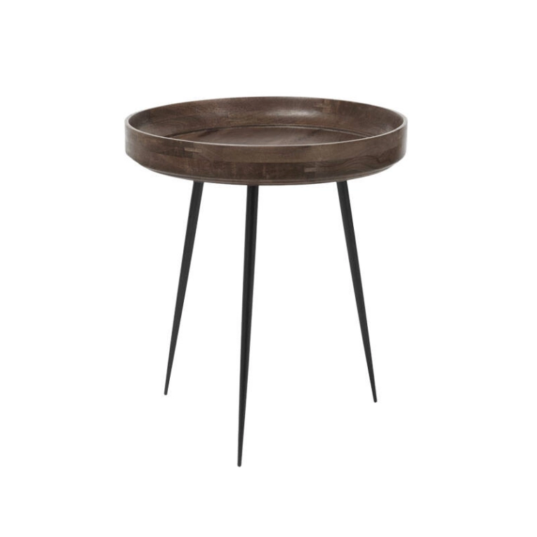 Table d'appoint guéridon BOWL Medium Sirka gris MATER