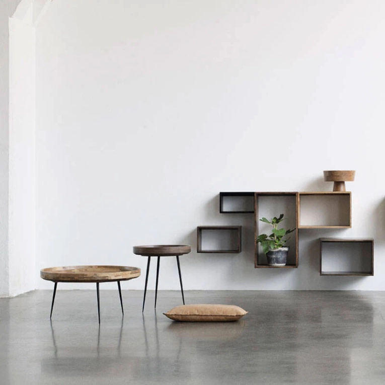 Table d'appoint guéridon BOWL Medium Sirka gris MATER