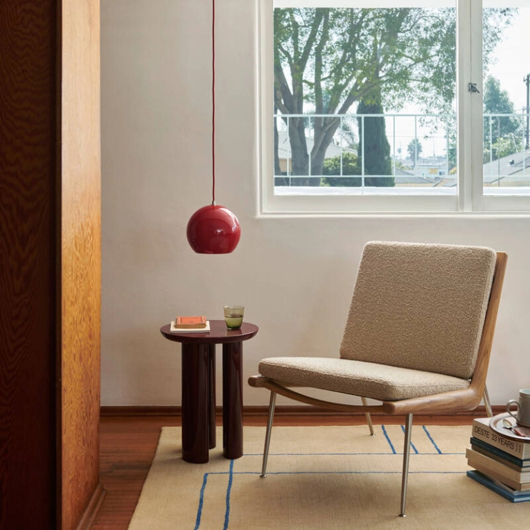 Suspension TOPAN VP6 Rouge vermillon AND TRADITION