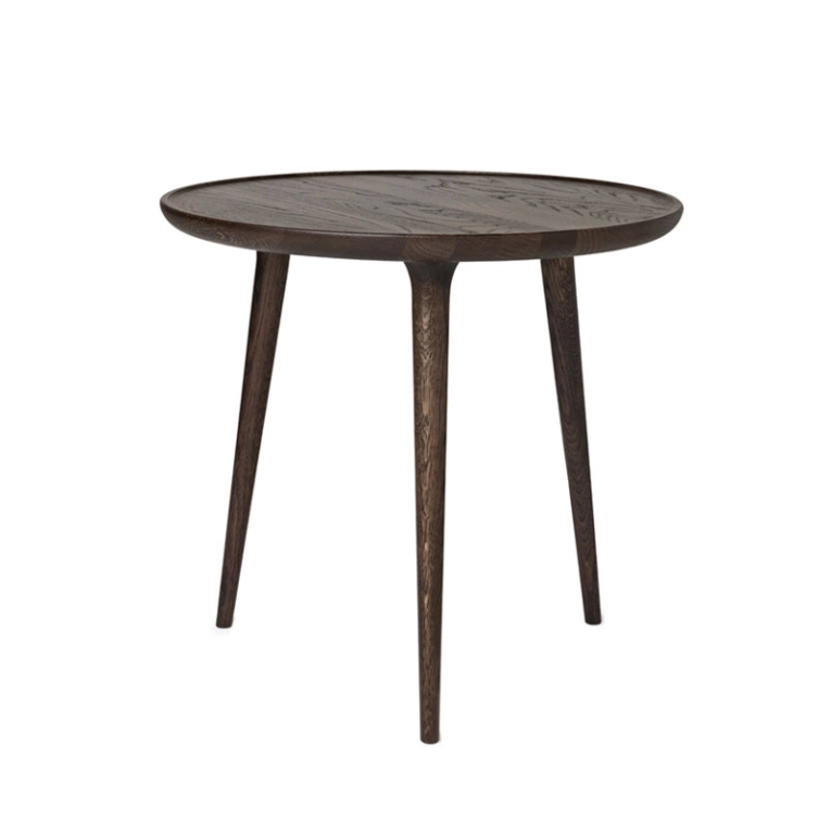 Table d'appoint guéridon ACCENT Large Chêne Sirka gris MATER