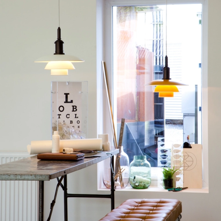 Suspension PH 3 1/2-3 PENDANT Blanc LOUIS POULSEN