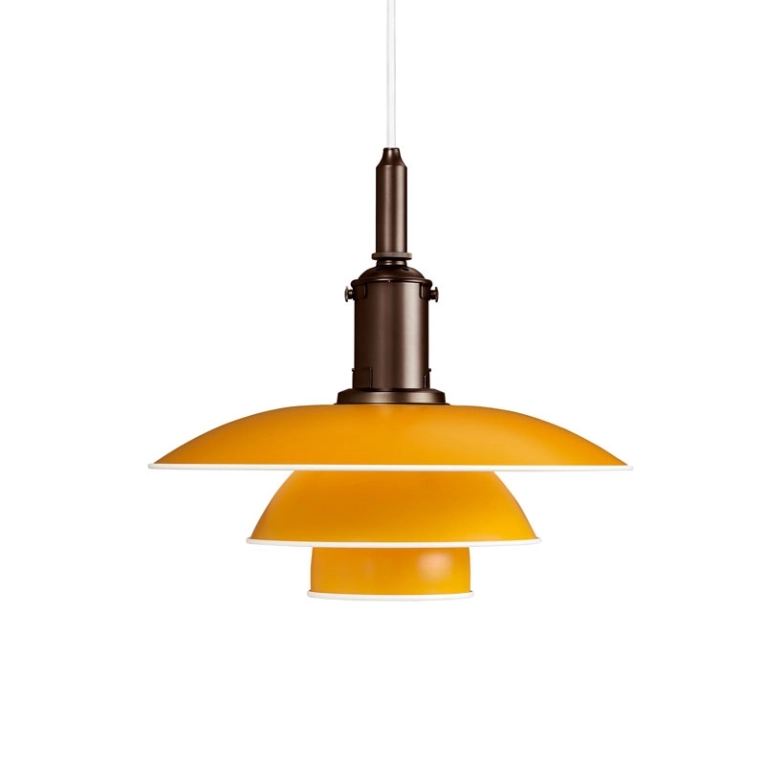 Suspension PH 3 1/2-3 PENDANT Jaune LOUIS POULSEN